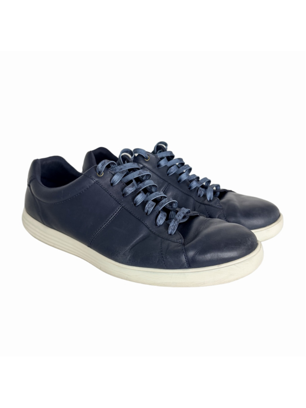 Cole Haan Reagan Navy Blue Leather Sneakers Men's Size 12